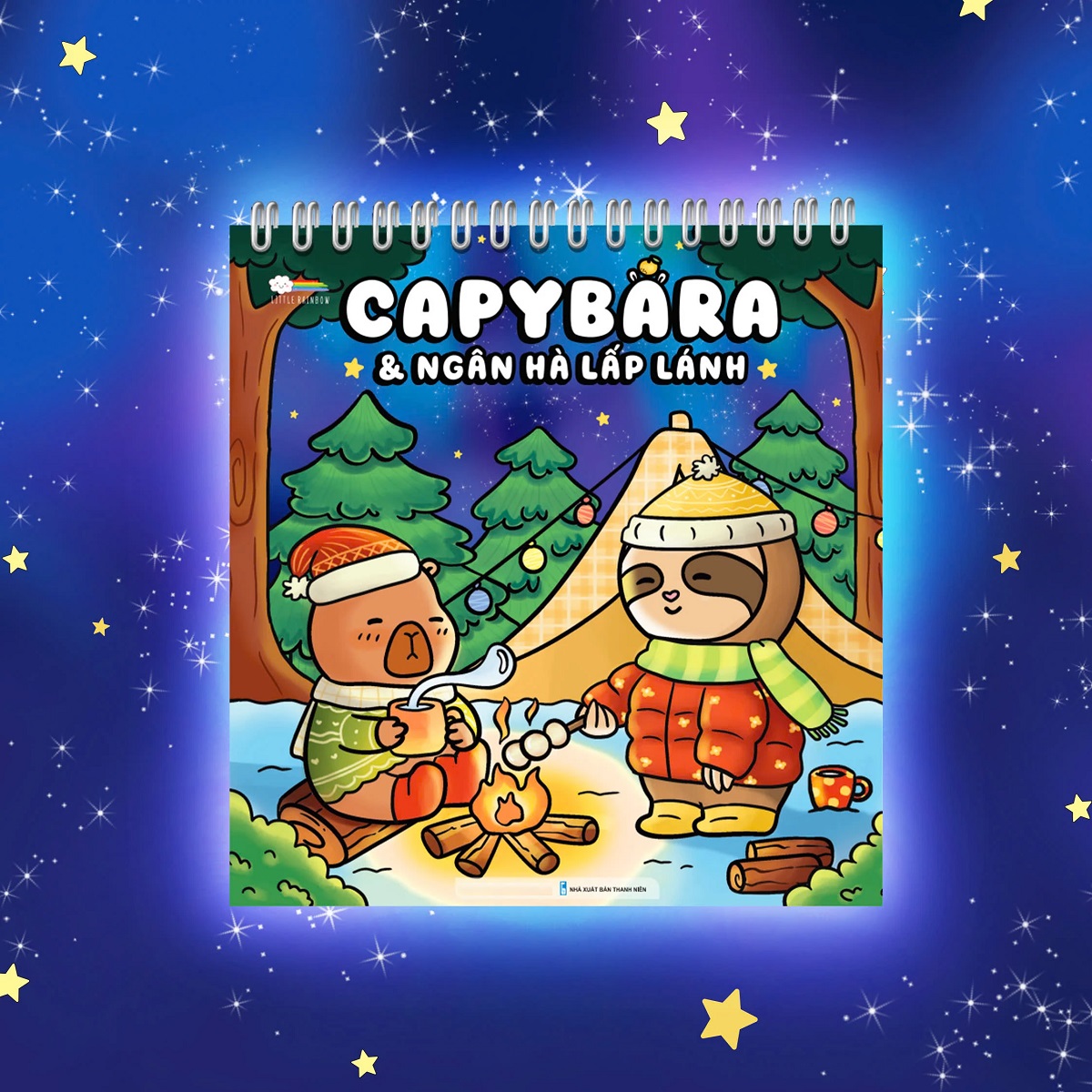 Sách Tô Màu - Capybara Và Ngân Hà Lấp Lánh