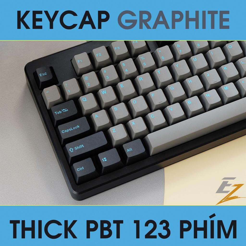 Keycap Cho Bàn Phím Cơ Graphite OEM Profile 123 Phím | Ezpc