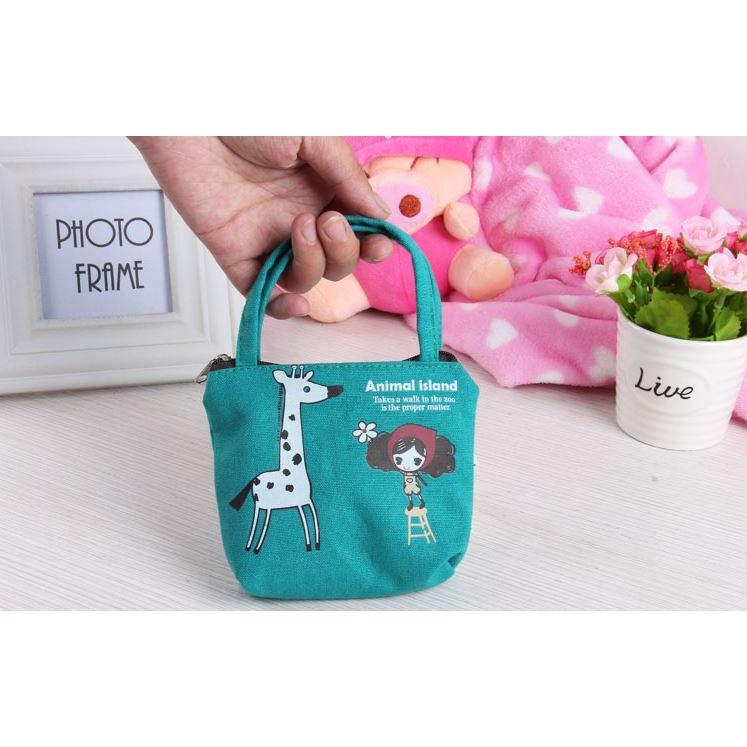 Túi vải mini hình cô gái cute H176