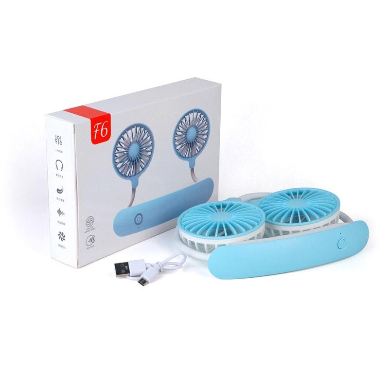 JIASHI Quạt Điện usb Mini Đeo Cổ Có Thể Gấp Gọn Tiện Dụng Hàng nhập khẩu
