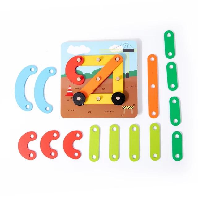 Đồ Chơi Xếp Hình Giáo Dục Theo Phương Pháp Montessori Cho Trẻ Mẫu Giáo tư duy sáng tạo phát triển ngôn ngữ