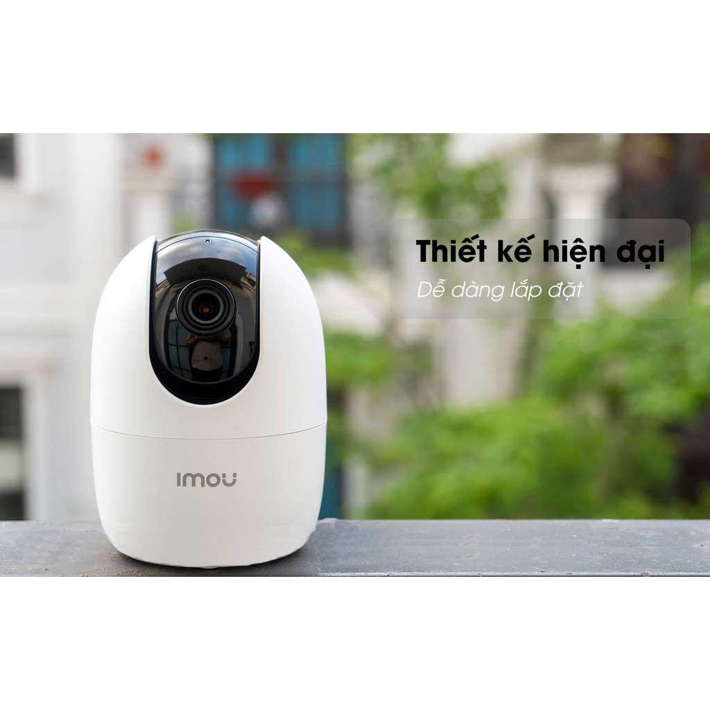 Camera IMOU Wifi A22EP phát hiện chuyển động thông minh, đàm thoại 2 chiều, hỗ trợ khe cắm thẻ nhớ 256GB - Hàng chính hãng