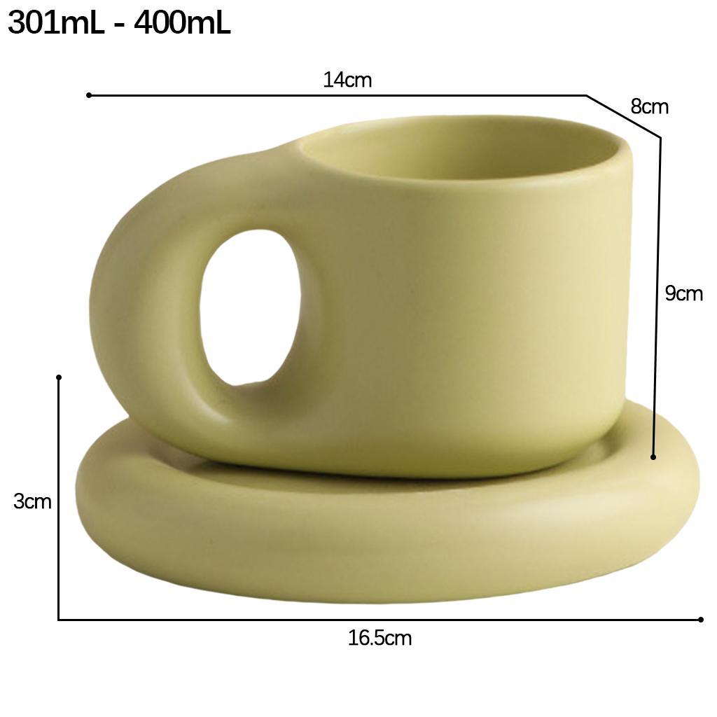 Ceramic Mug  Handle Coffee Mug Drink Cup  Green