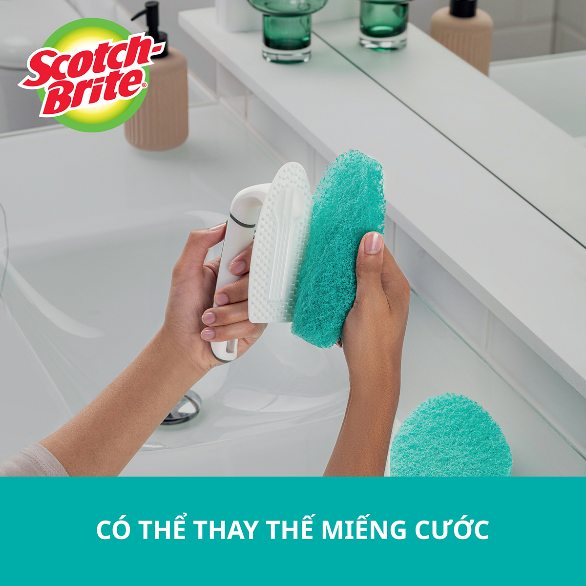 Bàn chải chà sàn Scotch Brite 3M đa năng, cao cấp, chống trầy xước, an toàn khi sử dụng trên nhiều bề mặt, tay cầm êm chắc chắn, độ bền cao, có thể tái sử dụng nhiều lần, lấy sạch vết bẩn cứng đầu hiệu quả 553