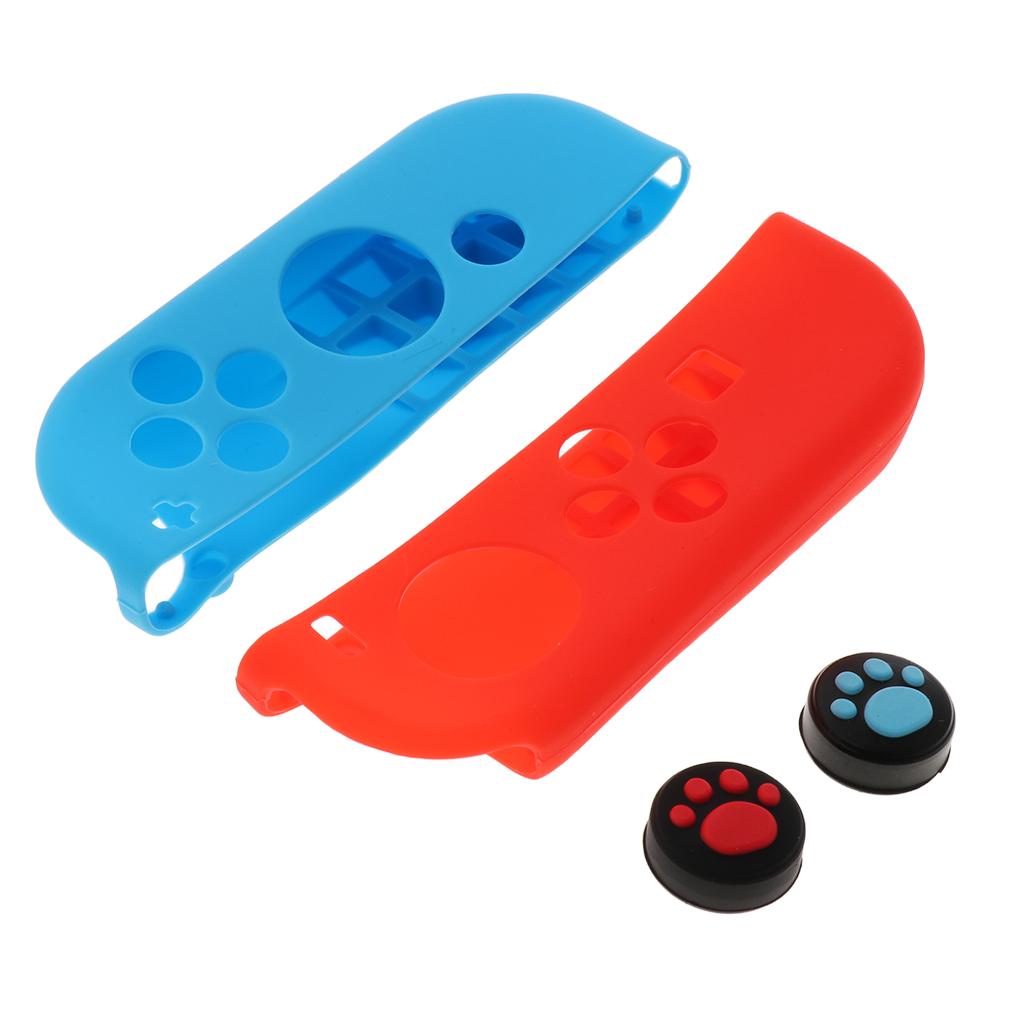 Analog Joystick Control L/R + Case Cover Skin for Nintendo Switch NS Joy-con