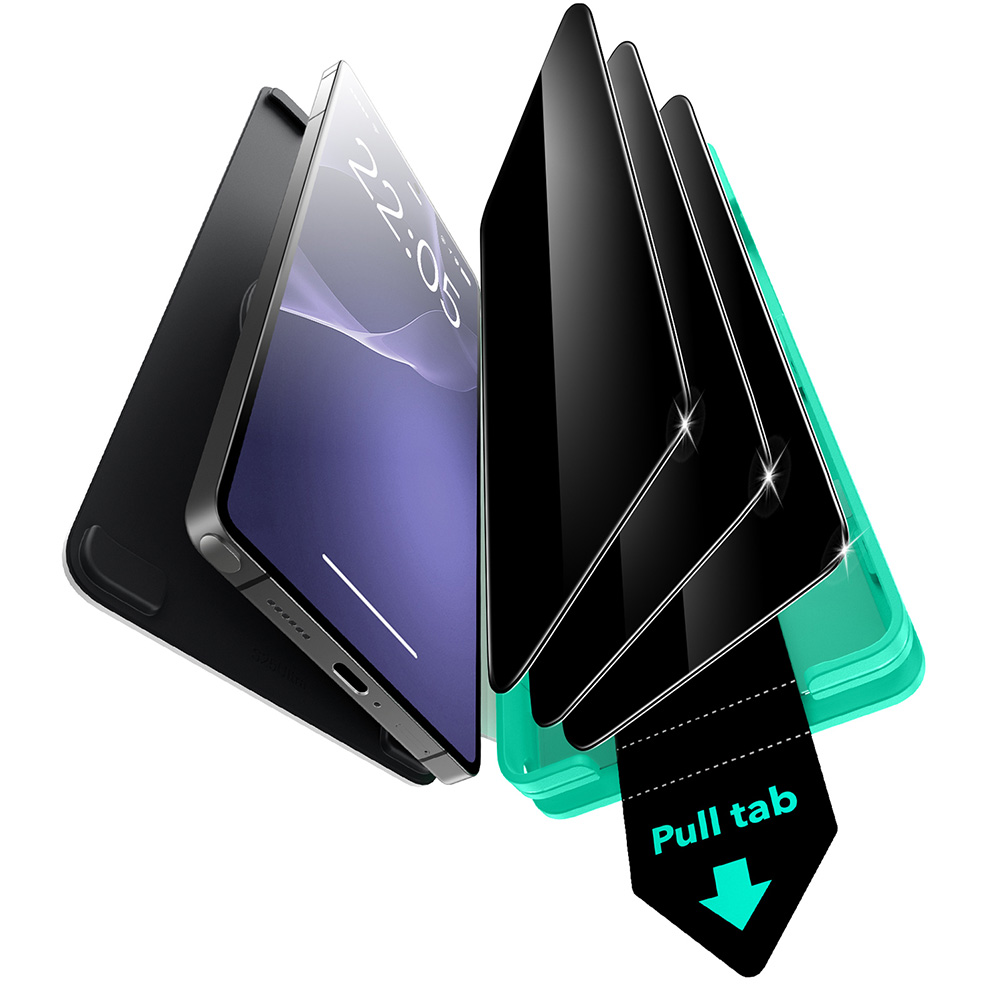 Kính Cường Lực Chống Nhìn Trộm Kèm Khung Dán Cho Samsung Galaxy S25 Ultra ESR Armorite Privacy Screen Protector UltraFit_ Hàng Chính Hãng
