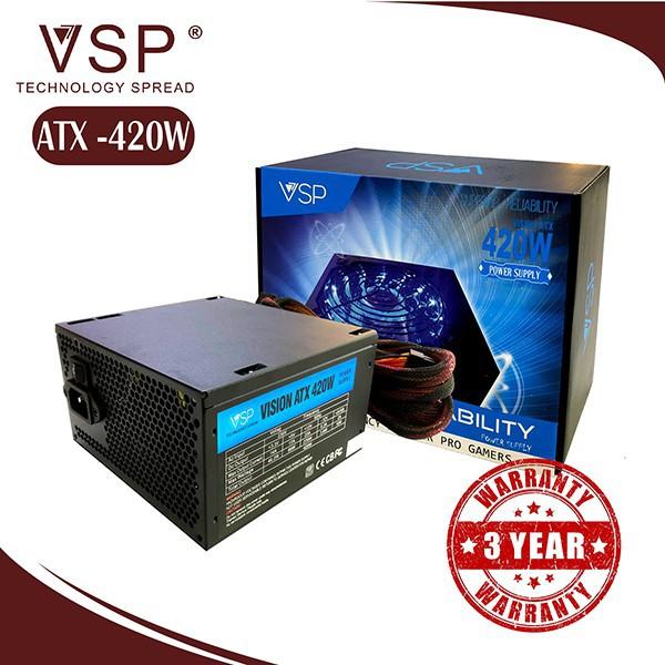 Nguồn VSP ATX 420W Công Suất Thực LED