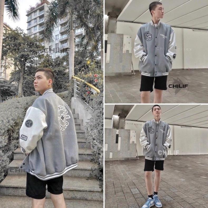 Áo Khoác Bomber Nỉ Dày Dặn 2020 Unisex