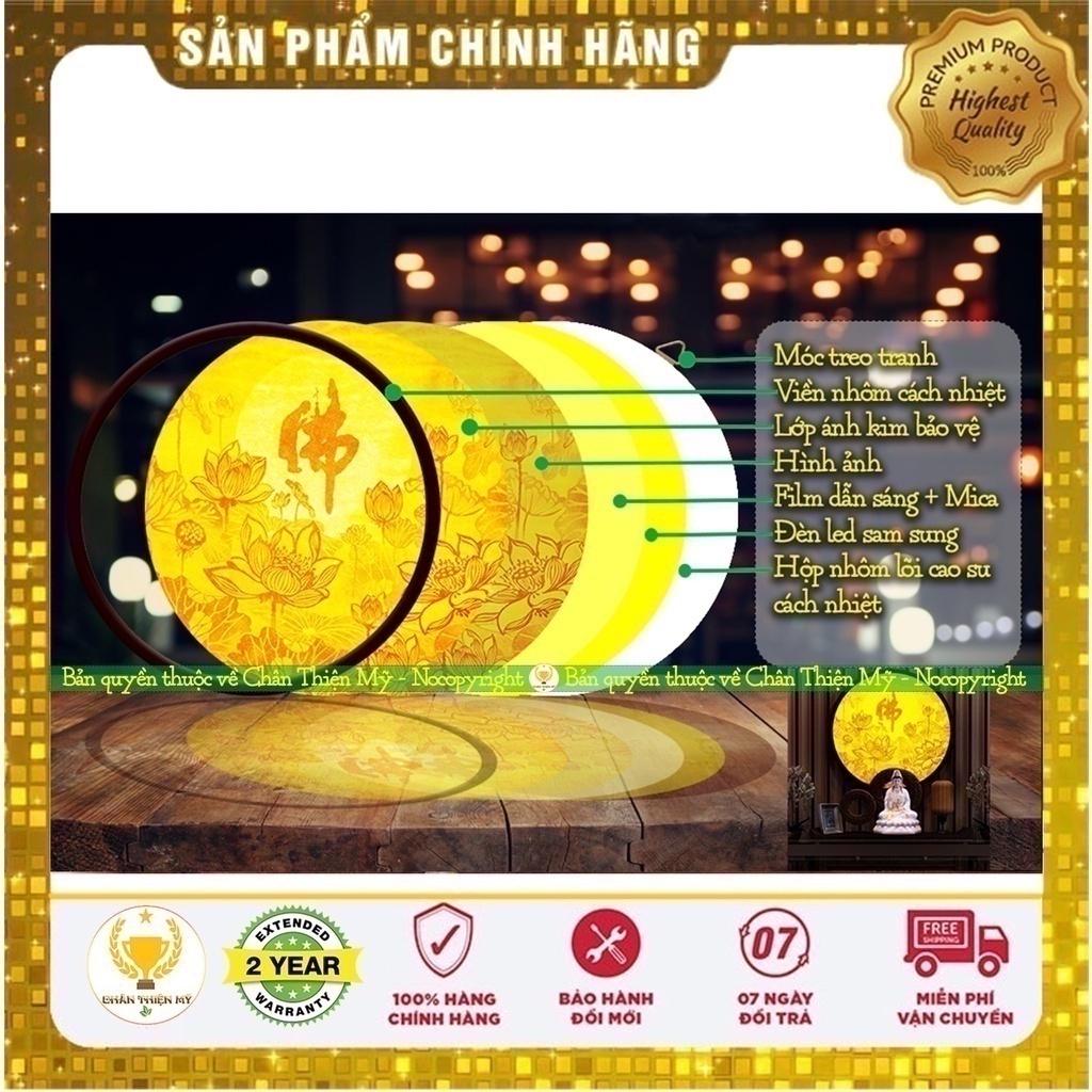 Đèn Thờ Hào Quang Trúc Chỉ In Tròn_M121124