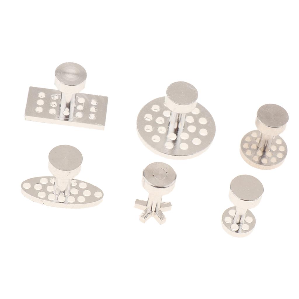 6 Size Auto  Tool Kit Aluminum Glue Puller Tabs for Car Paintless Repair
