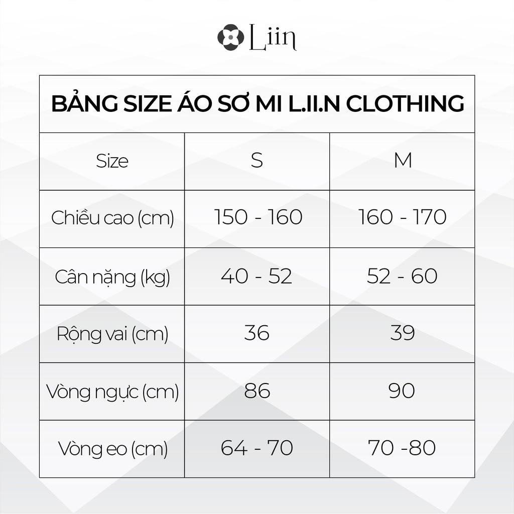 Áo Sơ Mi Trắng Basic form công sở thời trang, thanh lịch LINBI SM2984