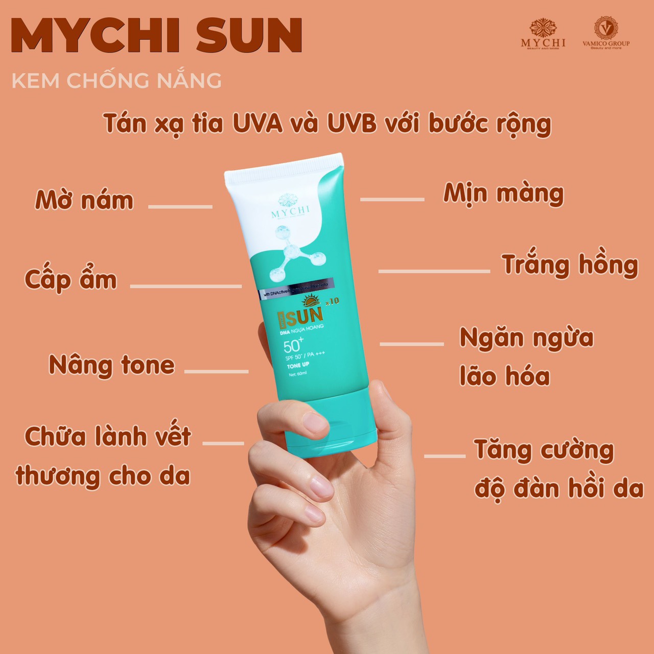 Khi mua kem mychi face + kem chống nắng Mychi sun