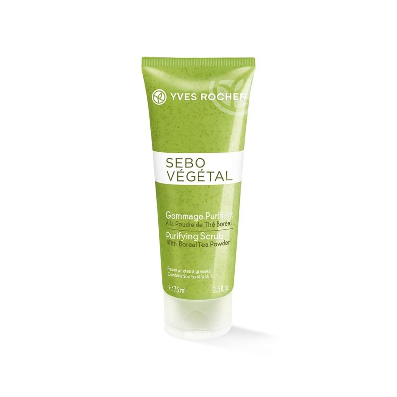 Gel tẩy tế bào chết Yves Rocher Sebo Vegetal Purifying Scrub - Hàng chính hãng