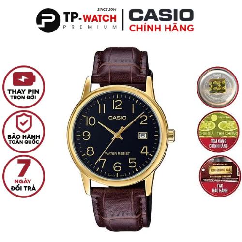 Đồng Hồ Nam Dây Da Casio MTP-V002GL-1BUDF | MTP-V002GL-1B