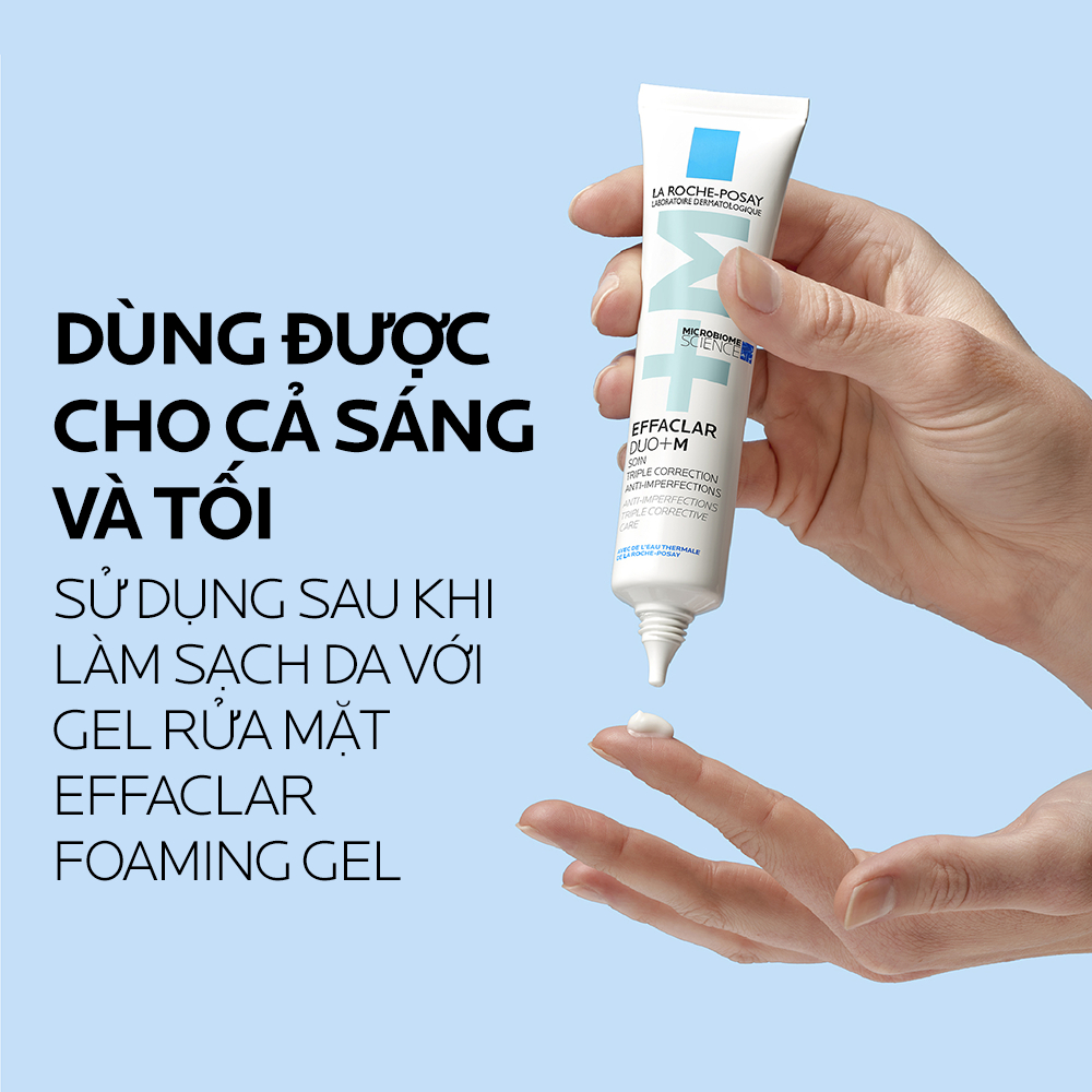 Kem dưỡng giảm mụn nhanh 8 giờ La Roche-Posay Effaclar Duo+ M 7.5ml