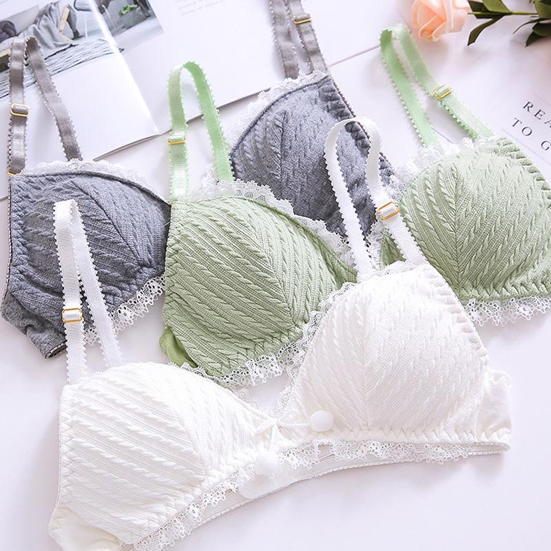 Nhật Bản Dễ Thương Gợi Cảm Lolita Quần Lót Áo Ngực Và Bộ Đồ Lót Nữ Cô Gái Trẻ Kawaii Lingere Dây Giá Rẻ Nơ Áo Ngực Thông Bộ màu Xanh Hồng