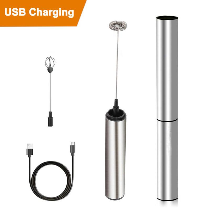 USB Điện Tay Cầm Trứng Be Que Khuấy Sữa Frother Tạo Bọt Cà Phê Đánh Trộn Nước Khuấy Trứng Khuấy Bếp Trứng Dụng Cụ