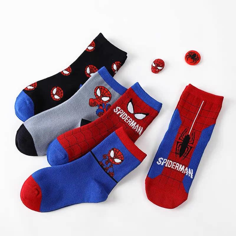 Sét 10 đôi tất siêu nhân cổ cao cho bé