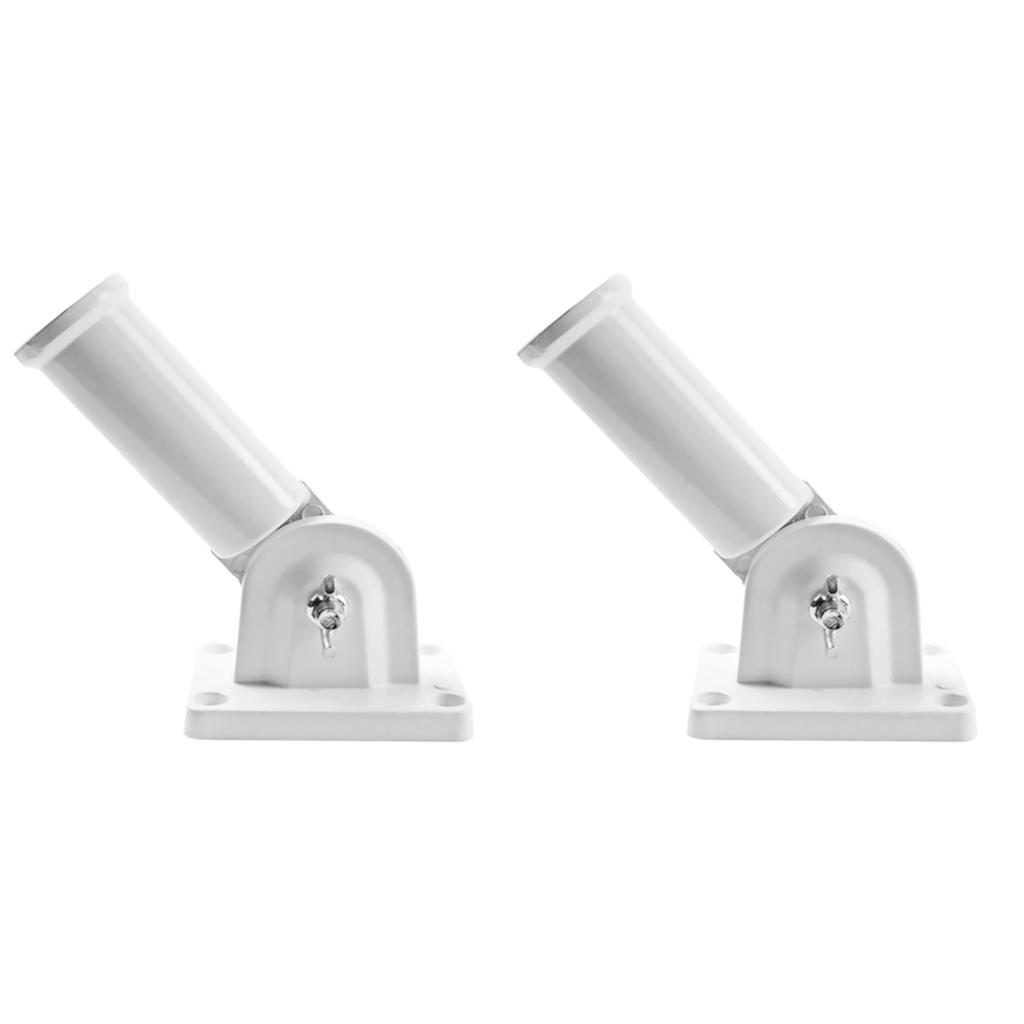 2 Chiếc 180 Deg Túi Cầm Có Thể Điều Chỉnh Bằng Kim Loại Và Nhựa Cột Cờ W/Ốc Vít