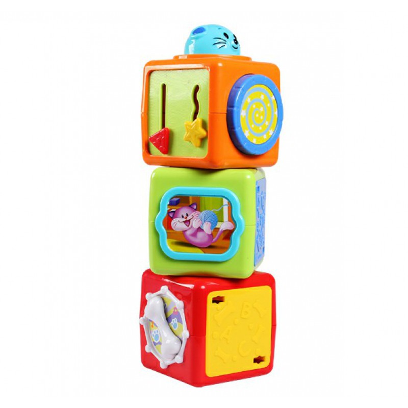 Hộp đồ chơi xếp hình thú cưng Winfun 0613 - đồ chơi phát triển tư duy logic và hình ảnh cho bé
