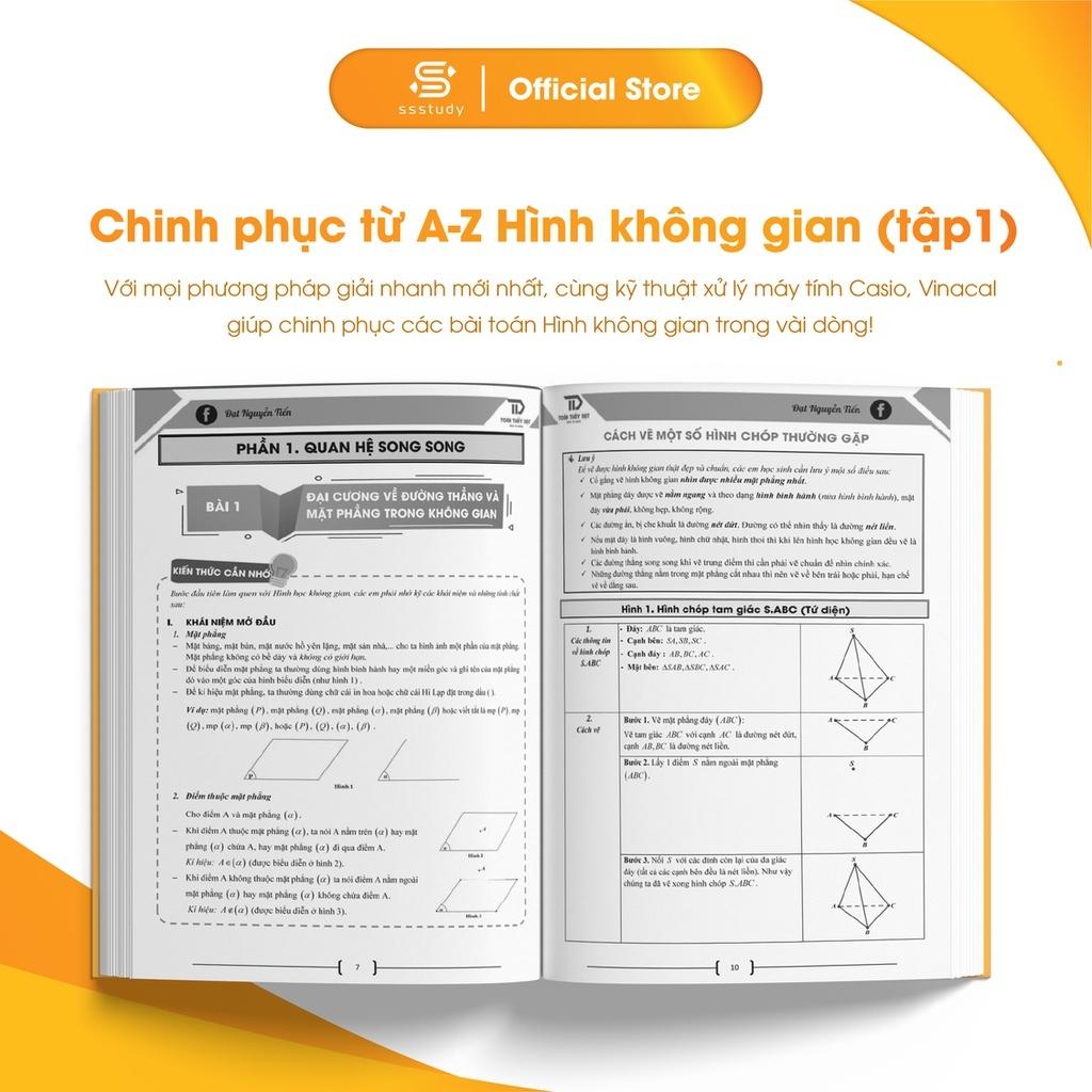 Sách - Chinh Phục Từ A - Z Hình Không Gian Tập 1 - Sách Ôn Luyện Thi Thpt Đại Học Môn Toán Thầy Nguyễn Tiến Đạt