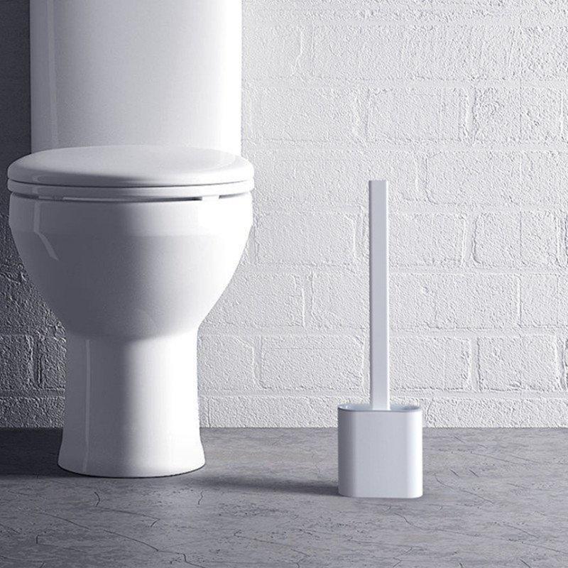 Cọ toilet silicon có ống cắm, sạch sẽ dễ vệ sinh