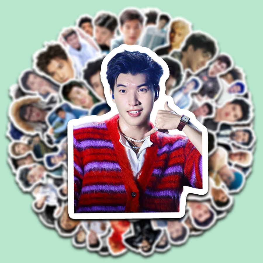 Sticker HIEUTHUHAI Anh trai say hi Cắt Sẵn Hình Dán Trang Trí Mũ Bảo Hiểm Laptop Điện Thoại Ván Trượt Sổ tay Notebook