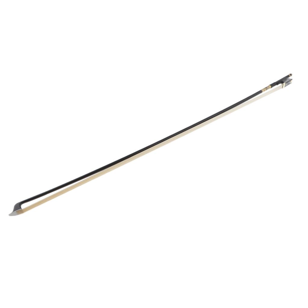 Violin Bow, 4/4 Violin Bow Violin Bow Carbon Fiber Round Stick Ebony Frog Mongolia Horsehair