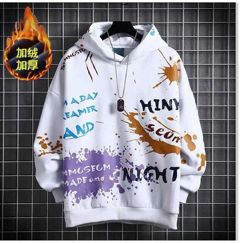 Áo khoác hoodies có mũ nam hoạ tiết cực chất