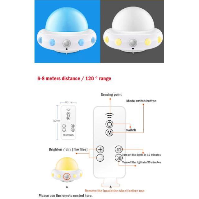 Đèn ngủ UFO có điều khiển từ xa