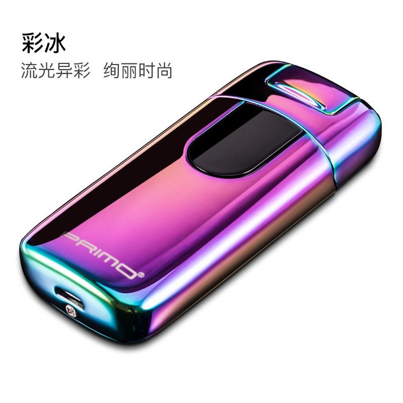 Phong cách mới nhất sáng tạo hệ thống treo cảm ứng sạc cảm ứng kép bật lửa hồ quang đôi bật lửa điện tùy chỉnh cá nhân hóa