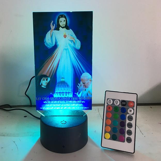 Tranh đức mẹ maria, hình chúa giêsu, led 3d, hình led thờ, đồ thờ, tranh công giáo mica nhiều mẫu