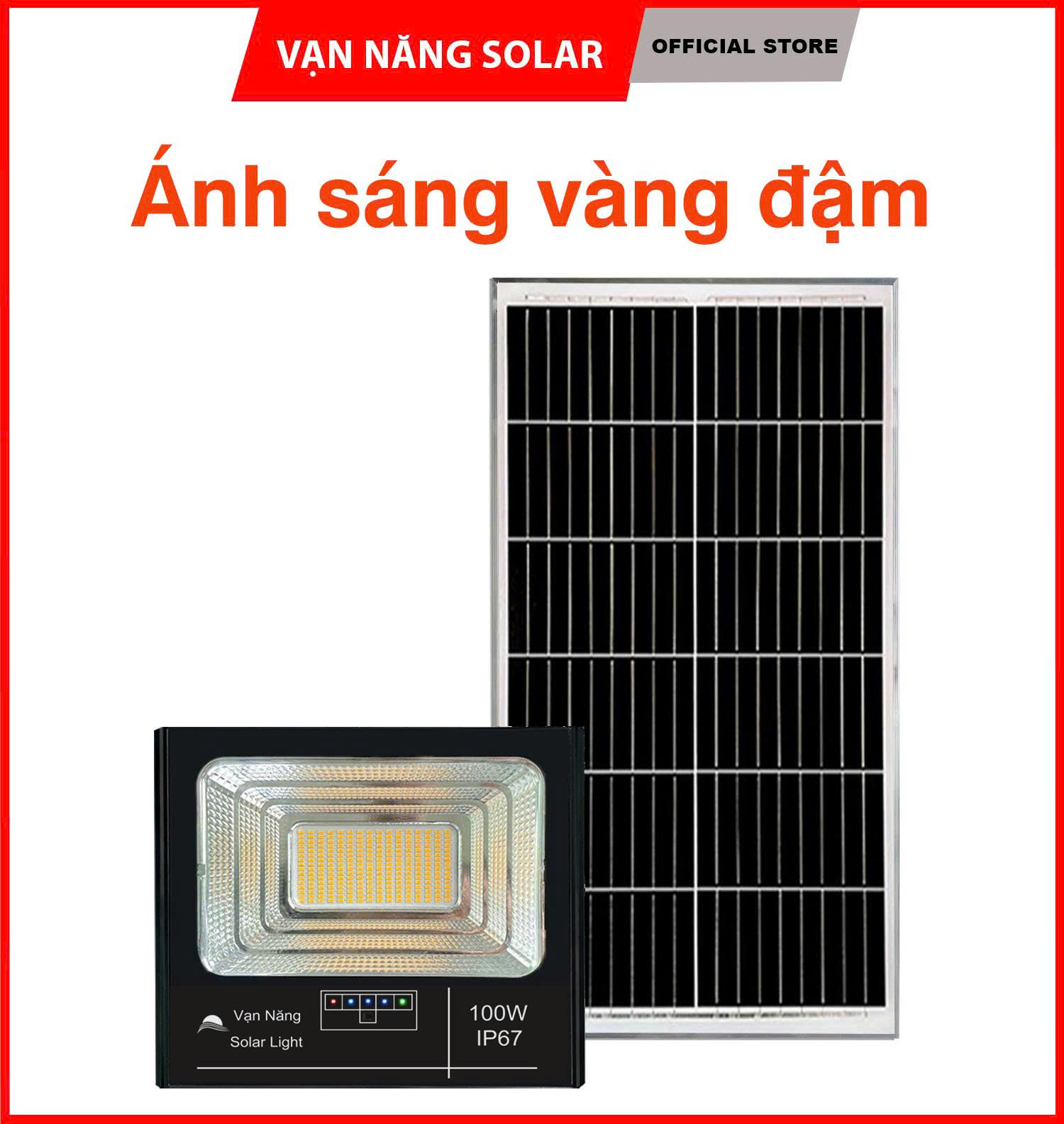 Đèn năng lượng mặt trời 60W, 100W, 200W ( ánh sáng màu vàng )
