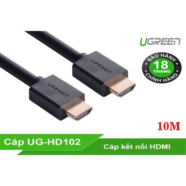 Cáp Tín Hiệu HDMI 10m Ugreen 10110 Hỗ Trợ 2k * 4K Chính Hãng