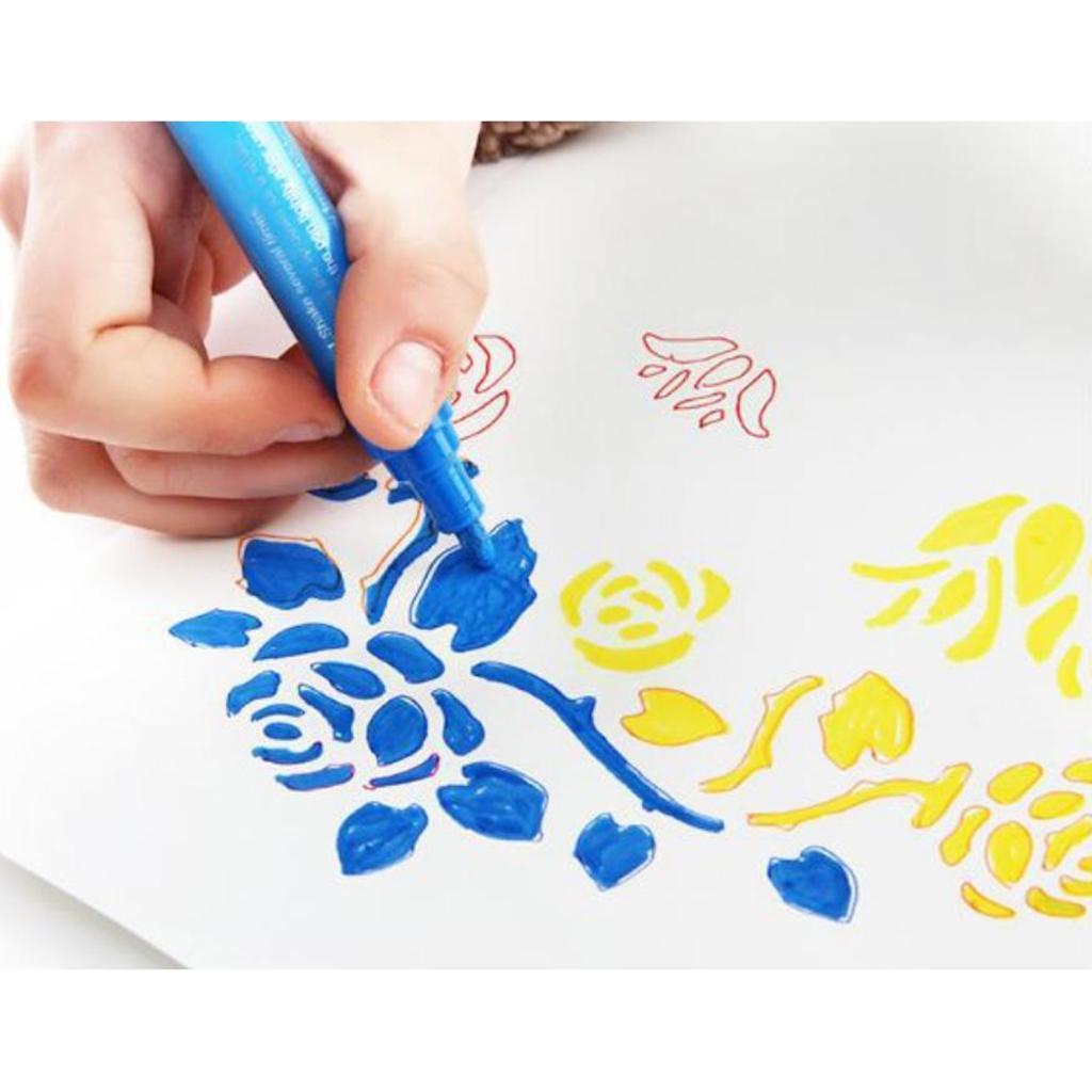 3x Waterproof Acrylic Paint Markers Pen for Glass,Metal, Wood,Ceramic,Fabric