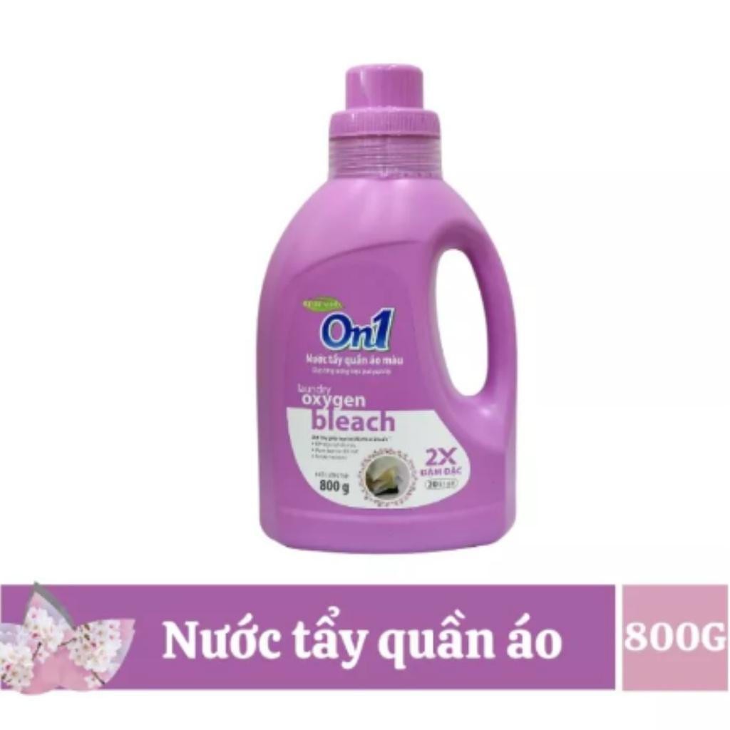 Nước tẩy quần áo màu On1 hương Purple Freshness 800g N7501 khử mùi hôi ẩm mốc lưu hương thơm mát - Lixco Việt Nam