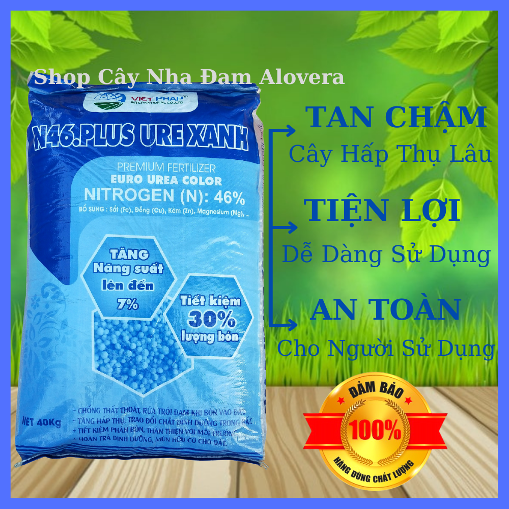 Phân Đạm Ure Màu Xanh Hạt To Tan Chậm (1KG)