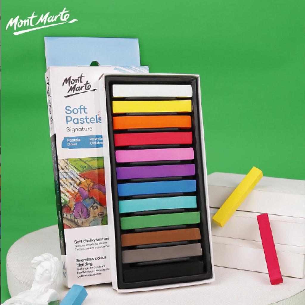 Phấn tiên Mont Marte soft pastel 12/36 màu