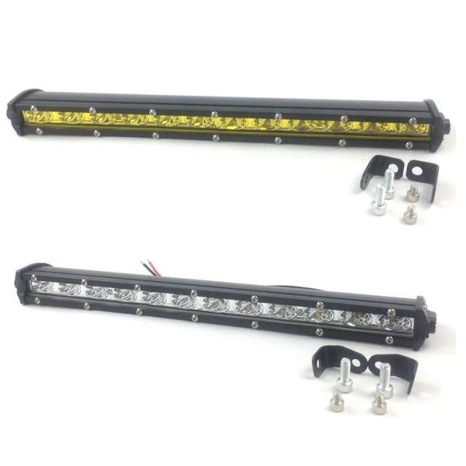 Combo cặp đèn pha led trợ sáng Bar Offroad 12 bóng sáng trắng vàng