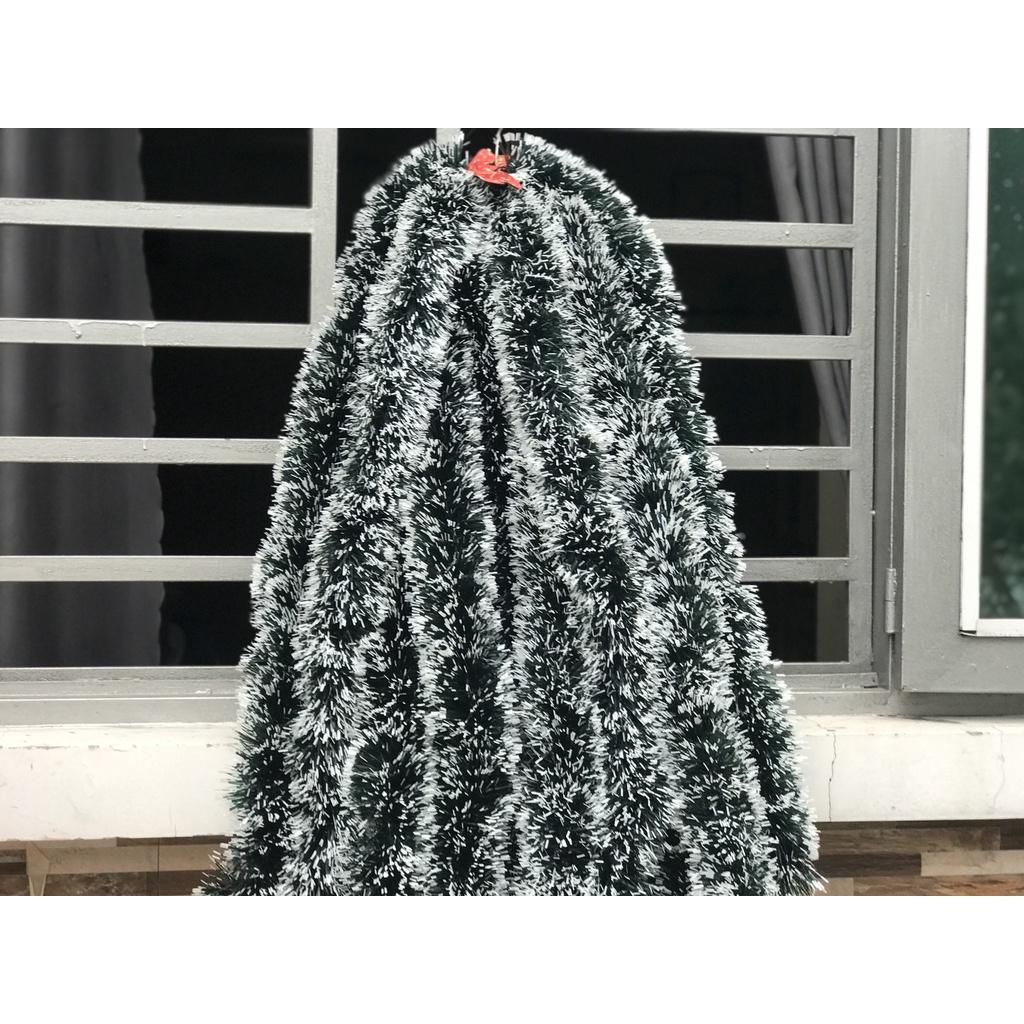 Dây Chồn Xanh, Dây Kim Tuyến Đuôi Chồn Trang Trí Noel Dài 2M, bản 8cm