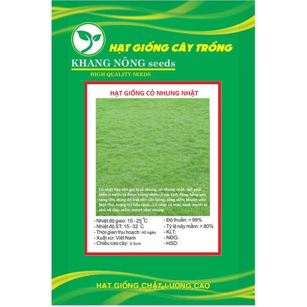 Hạt Giống Cỏ Nhung Nhật - Cỏ Sân Vườn KNS3465 - Gói 100 hạt