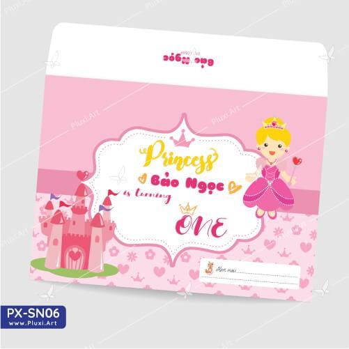 Thiệp thôi nôi – sinh nhật theo yêu cầu Pluxi