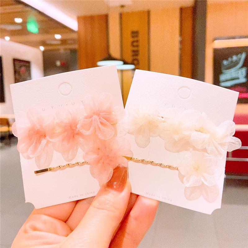 Set 2 kẹp tóc bé gái cao cấp 3 màu pastel PKT0014B