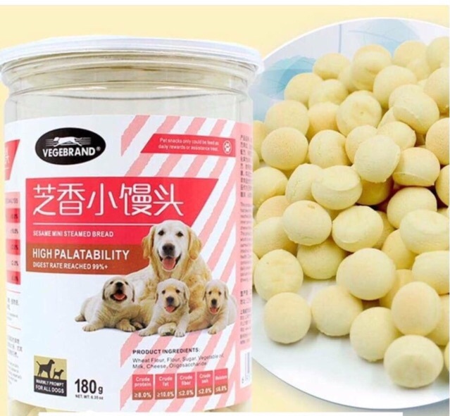 Bánh thưởng SESAME 180g cho chó vị bơ sữa