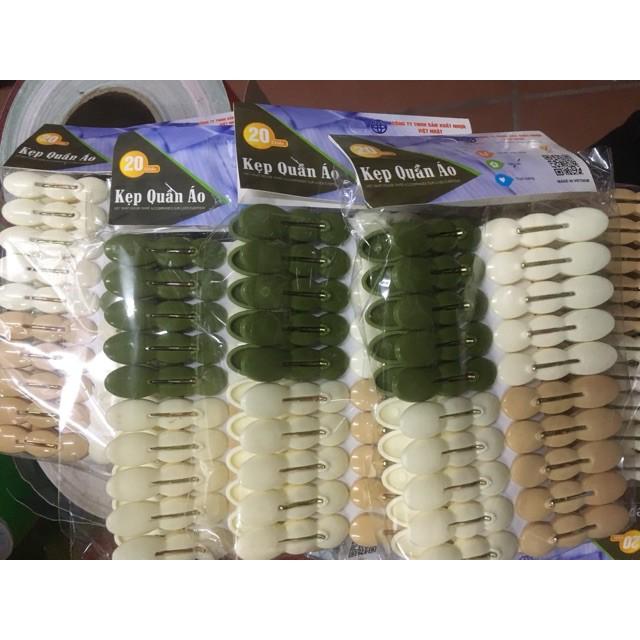 Set 20 chiếc kẹp phơi đồ nhựa | Kẹp quần áo