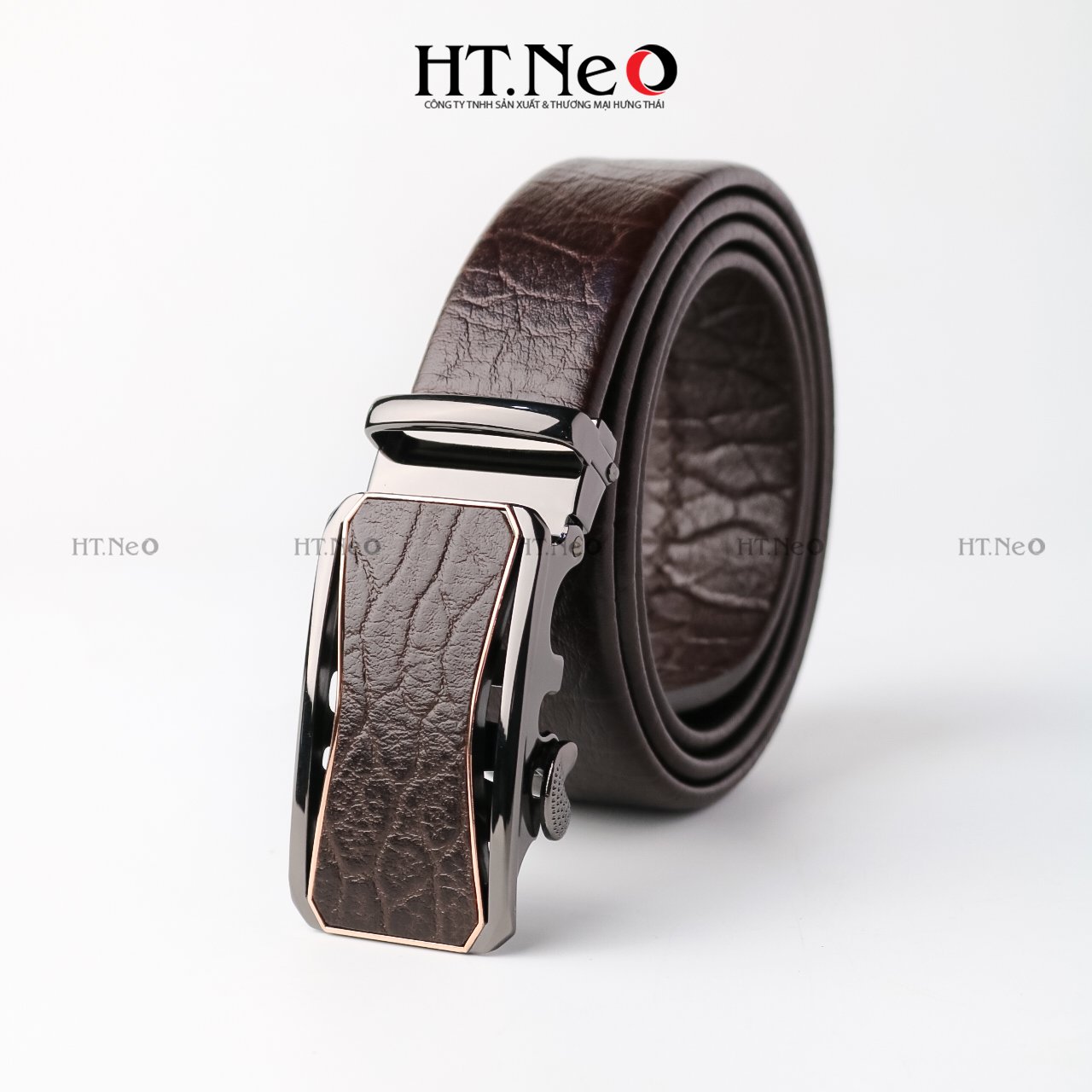 Dây lưng, dây nịt, da bò cao cấp HT.NeO khóa tự động cực kỳ tiện lợi