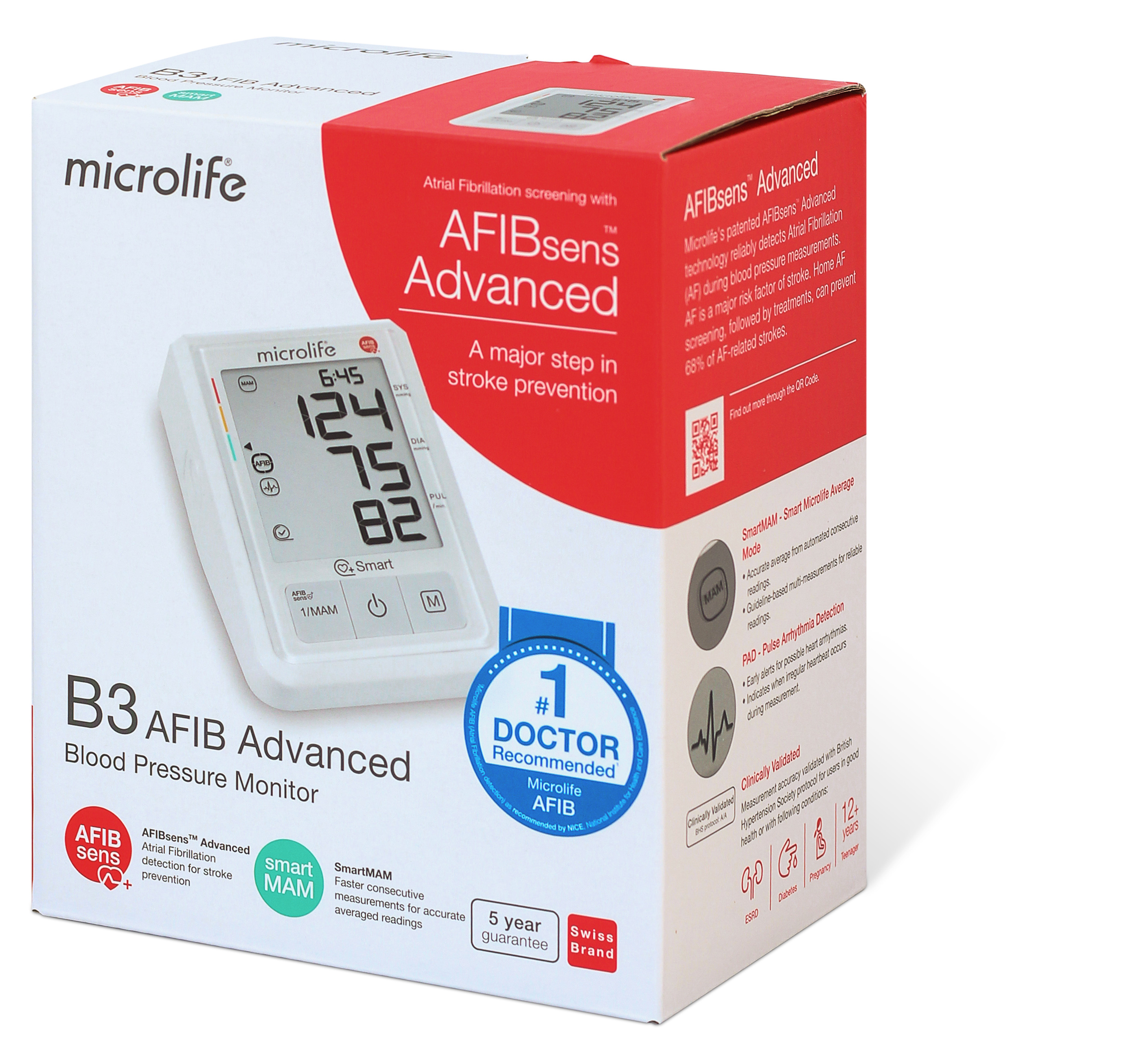 Máy đo huyết áp bắp tay Microlife B3 Afib Advanced