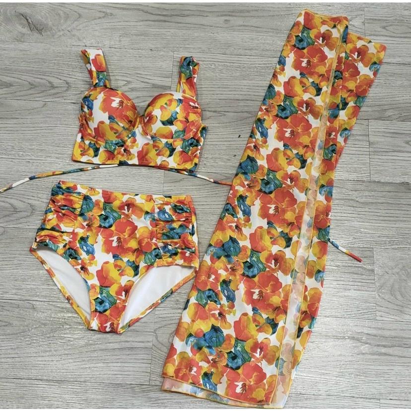 Bộ Bikini 3 Món Đi Biển Nữ Hot Trendy