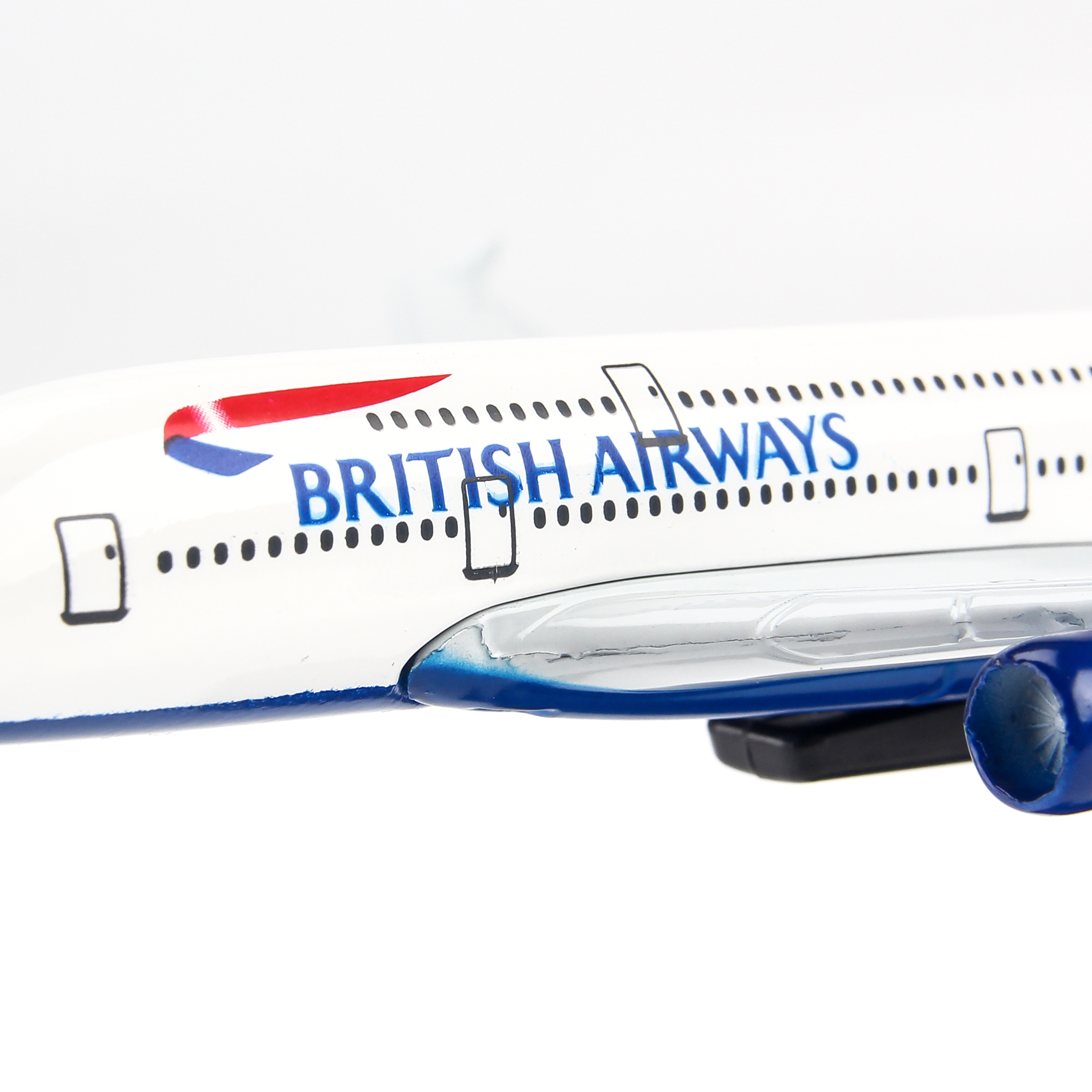 Mô hình máy bay British Airways Airbus A380 16cm MBMHS16
