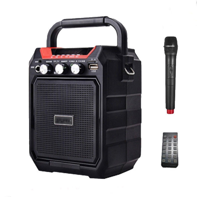 Loa bluetooth Xách Tay Trợ giảng S15 tặng kèm micro không dây hát karaoke,nghe đài Fm radio